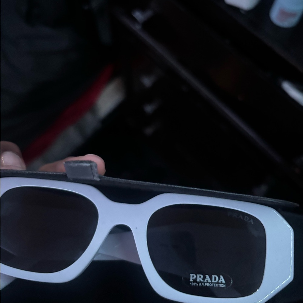 Prada White Sunglasses